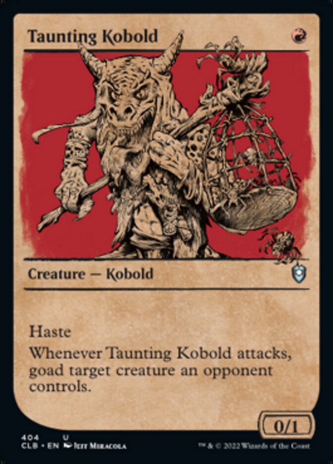 Taunting Kobold (Showcase) [Commander Legends: Battle for Baldur's Gate] | Black Swamp Games