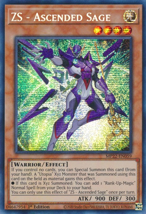 ZS - Ascended Sage [MP22-EN059] Prismatic Secret Rare | Black Swamp Games