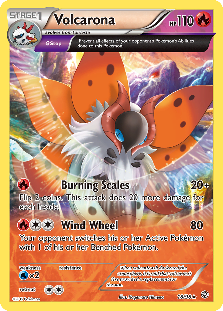 Volcarona (18/98) [XY: Ancient Origins] | Black Swamp Games