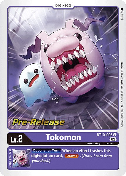 Tokomon [BT10-006] [Xros Encounter Pre-Release Cards] | Black Swamp Games