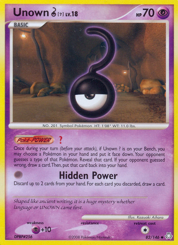 Unown ? (82/146) [Diamond & Pearl: Legends Awakened] | Black Swamp Games