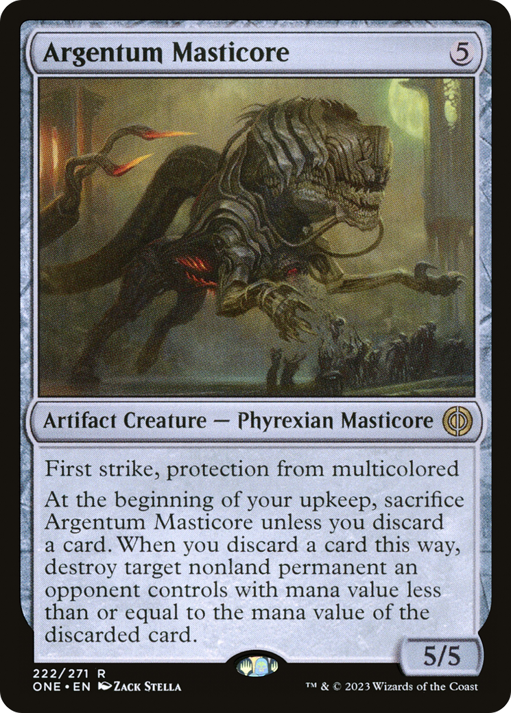 Argentum Masticore [Phyrexia: All Will Be One] | Black Swamp Games