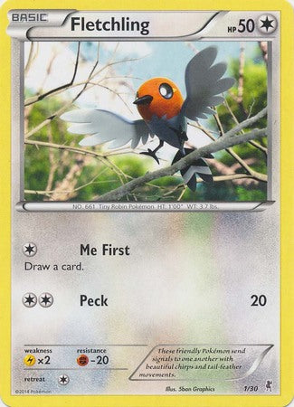 Fletchling (1/30) [XY: Trainer Kit 1 - Bisharp] | Black Swamp Games