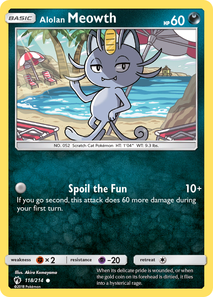 Alolan Meowth (118/214) [Sun & Moon: Lost Thunder] | Black Swamp Games