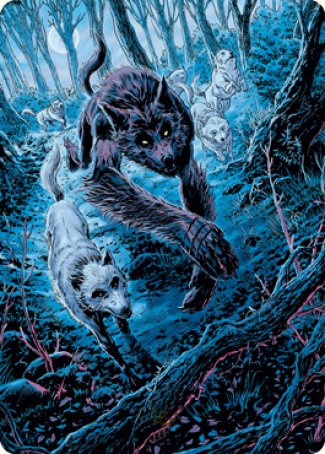 Untamed Pup Art Card [Innistrad: Midnight Hunt Art Series] | Black Swamp Games