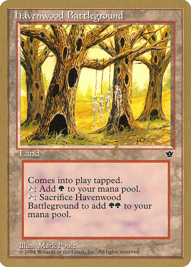 Havenwood Battleground (Mark Justice) [Pro Tour Collector Set] | Black Swamp Games