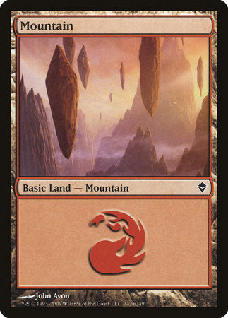 Mountain (242a) [Zendikar] | Black Swamp Games