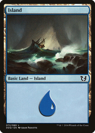 Island (72) [Duel Decks: Blessed vs. Cursed] | Black Swamp Games