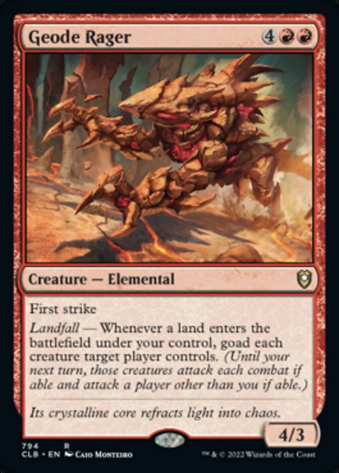 Geode Rager [Commander Legends: Battle for Baldur's Gate] | Black Swamp Games