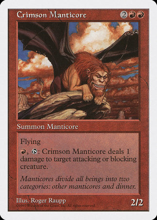 Crimson Manticore [Fifth Edition] | Black Swamp Games