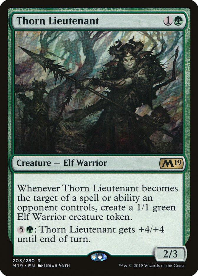 Thorn Lieutenant [Core Set 2019] | Black Swamp Games