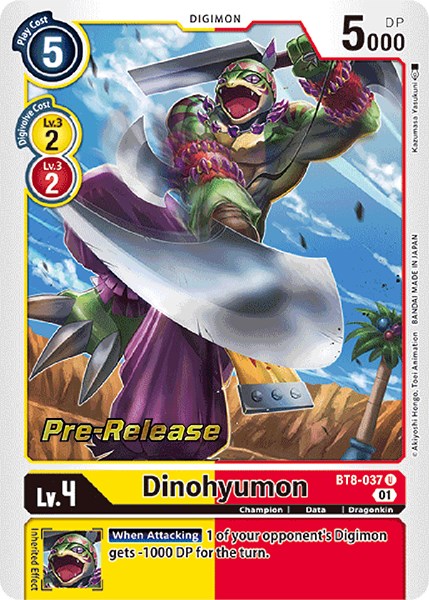 Dinohyumon [BT8-037] [New Awakening Pre-Release Cards] | Black Swamp Games