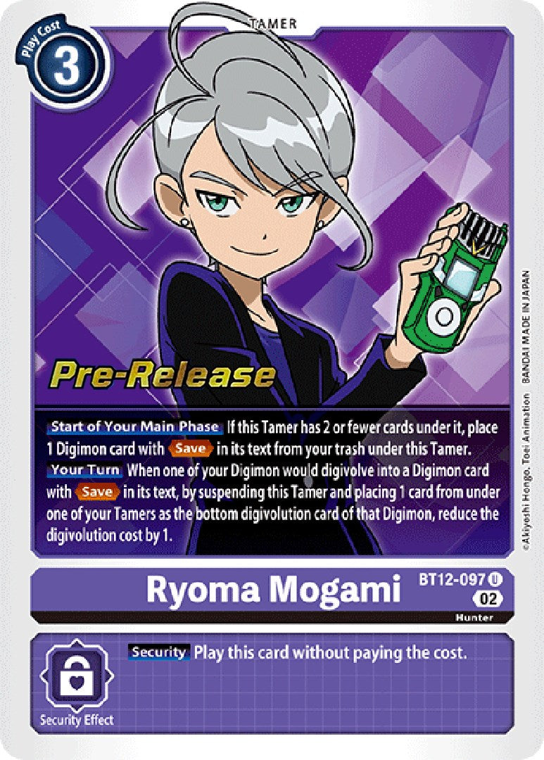 Ryoma Mogami [BT12-097] [Across Time Pre-Release Cards] | Black Swamp Games