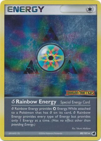 Rainbow Energy (88/101)(Delta Species) (Stamped) [EX: Dragon Frontiers] | Black Swamp Games
