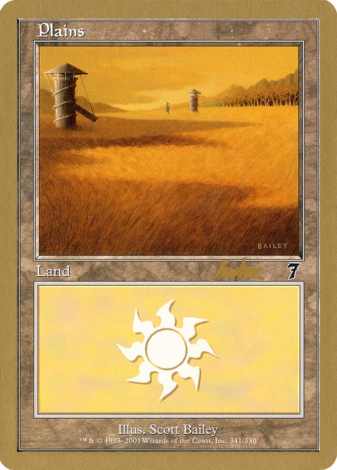 Plains (bk341) (Brian Kibler) [World Championship Decks 2002] | Black Swamp Games