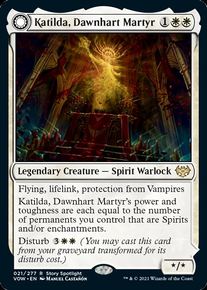 Katilda, Dawnhart Martyr // Katilda's Rising Dawn [Innistrad: Crimson Vow] | Black Swamp Games