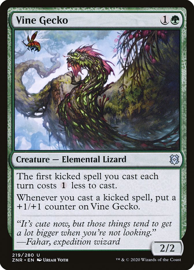 Vine Gecko [Zendikar Rising] | Black Swamp Games