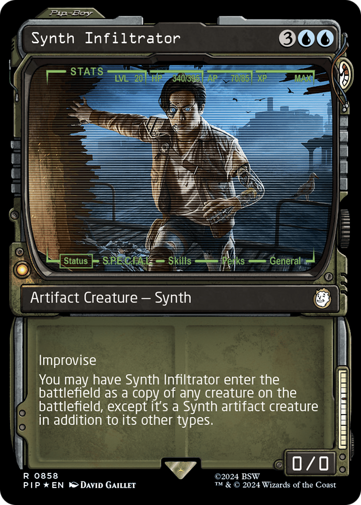 Synth Infiltrator (Showcase) (Surge Foil) [Fallout] | Black Swamp Games