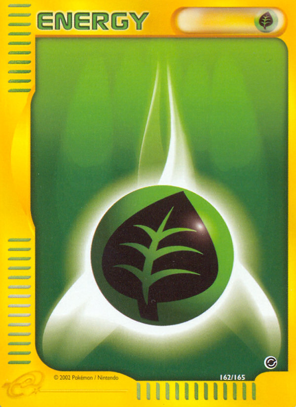 Grass Energy (162/165) [Expedition: Base Set] | Black Swamp Games