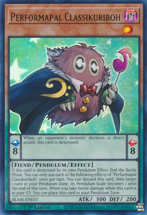 Performapal Classikuriboh [BLMR-EN031] Ultra Rare | Black Swamp Games