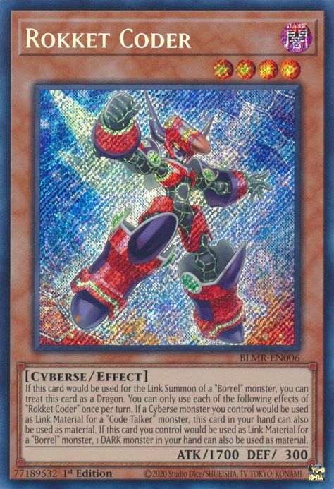 Rokket Coder [BLMR-EN006] Secret Rare | Black Swamp Games