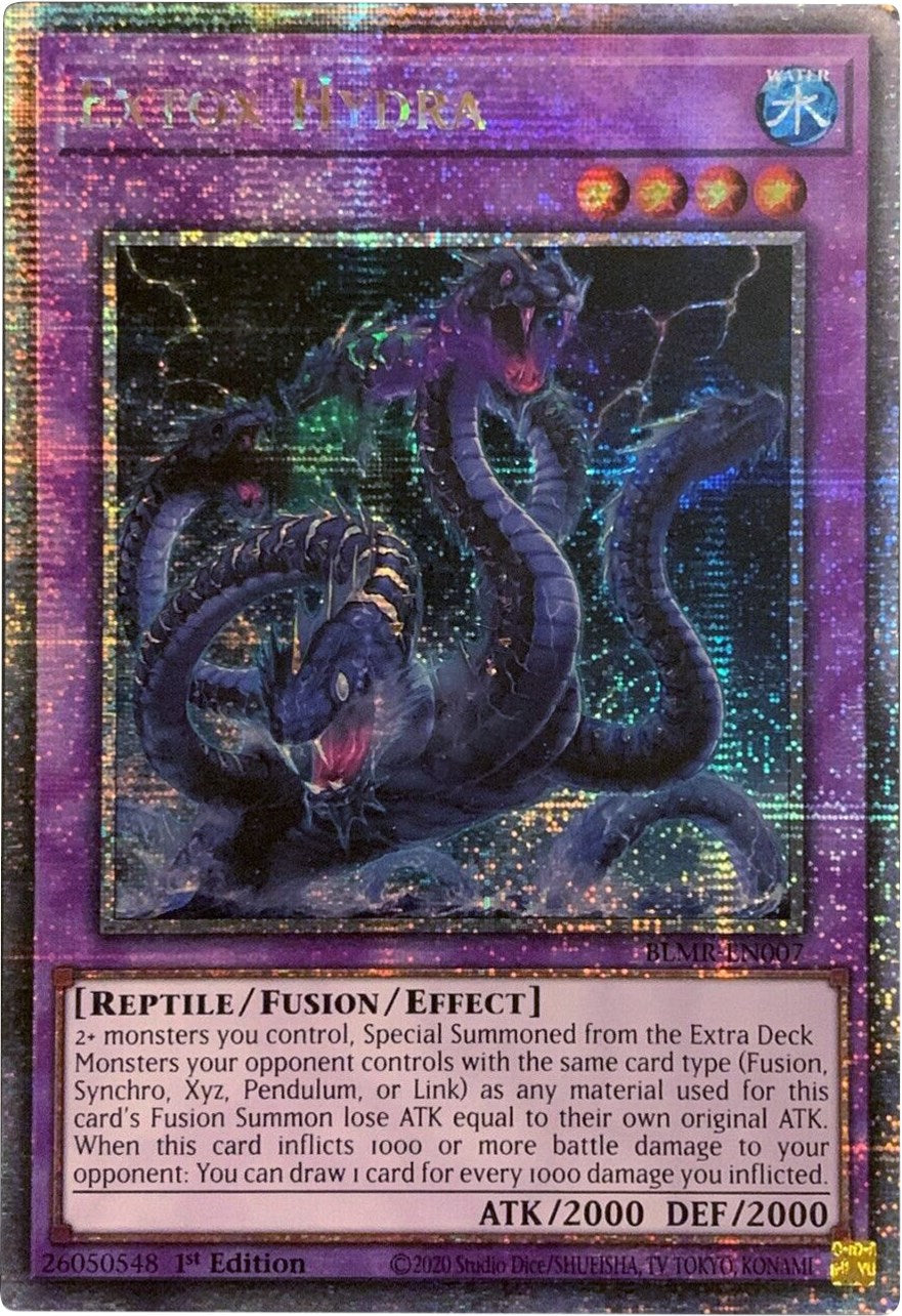 Extox Hydra [BLMR-EN007] Quarter Century Secret Rare | Black Swamp Games