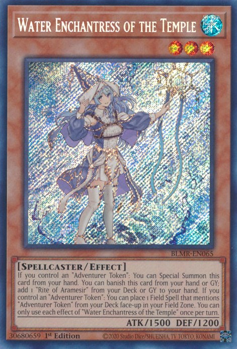 Water Enchantress of the Temple [BLMR-EN065] Secret Rare | Black Swamp Games