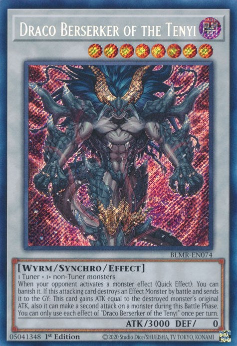 Draco Berserker of the Tenyi [BLMR-EN074] Secret Rare | Black Swamp Games