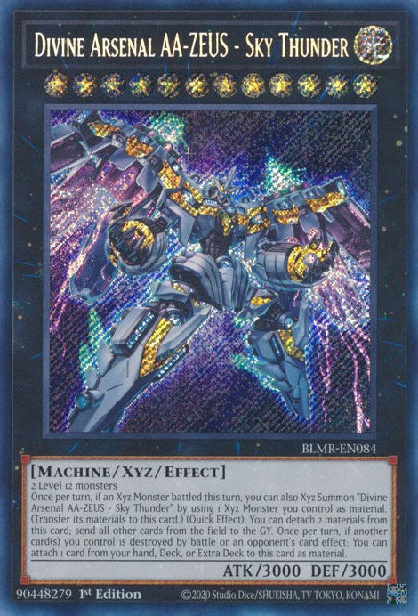 Divine Arsenal AA-ZEUS - Sky Thunder [BLMR-EN084] Secret Rare | Black Swamp Games