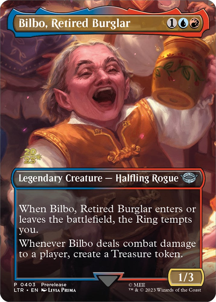 Bilbo, Retired Burglar [The Lord of the Rings: Tales of Middle-Earth Prerelease Promos] | Black Swamp Games