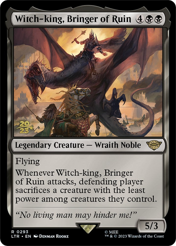 Witch-king, Bringer of Ruin [The Lord of the Rings: Tales of Middle-Earth Prerelease Promos] | Black Swamp Games