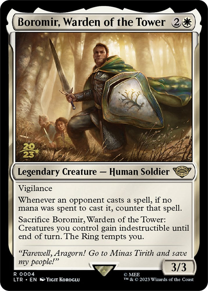 Boromir, Warden of the Tower [The Lord of the Rings: Tales of Middle-Earth Prerelease Promos] | Black Swamp Games