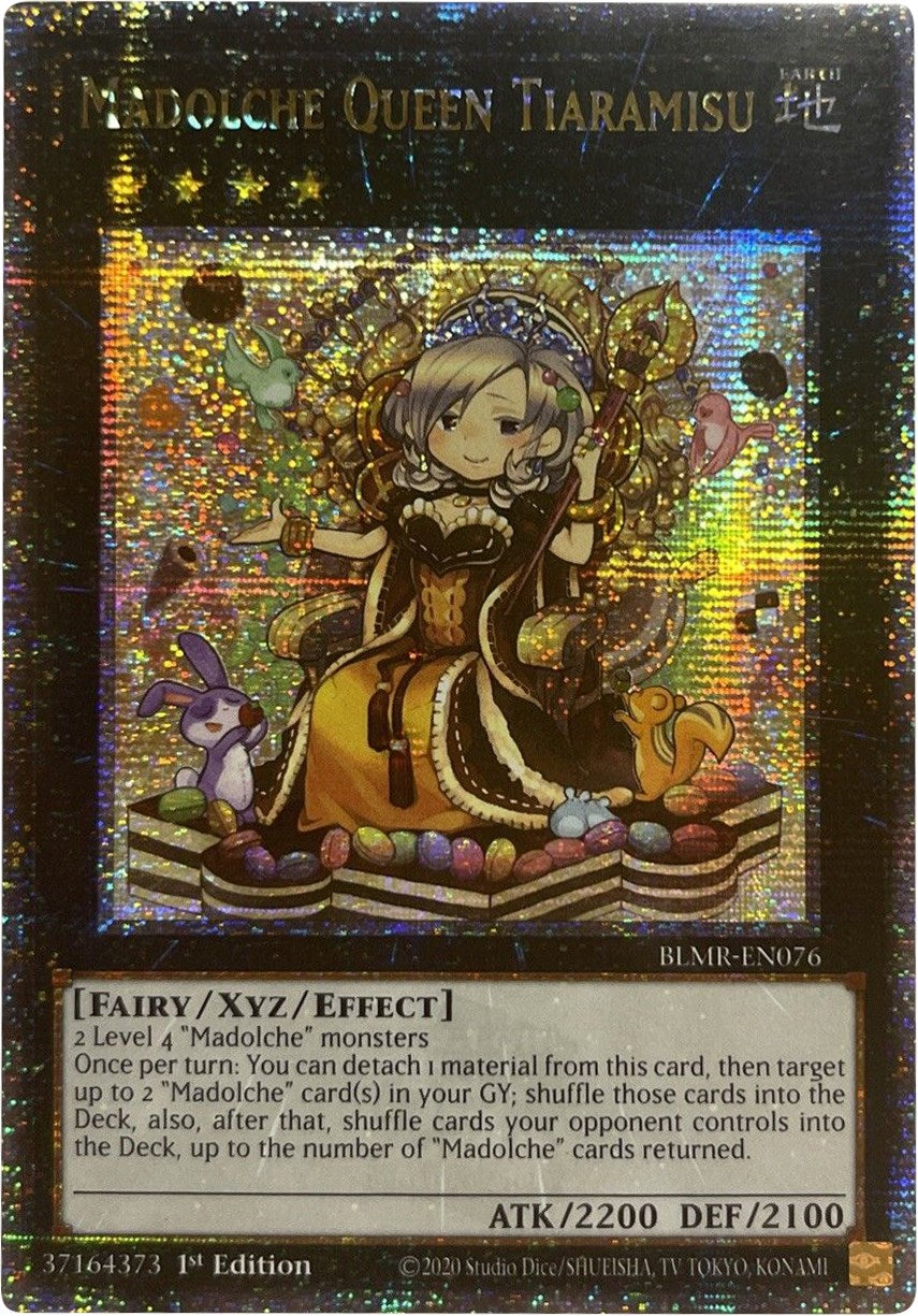 Madolche Queen Tiaramisu [BLMR-EN076] Quarter Century Secret Rare | Black Swamp Games