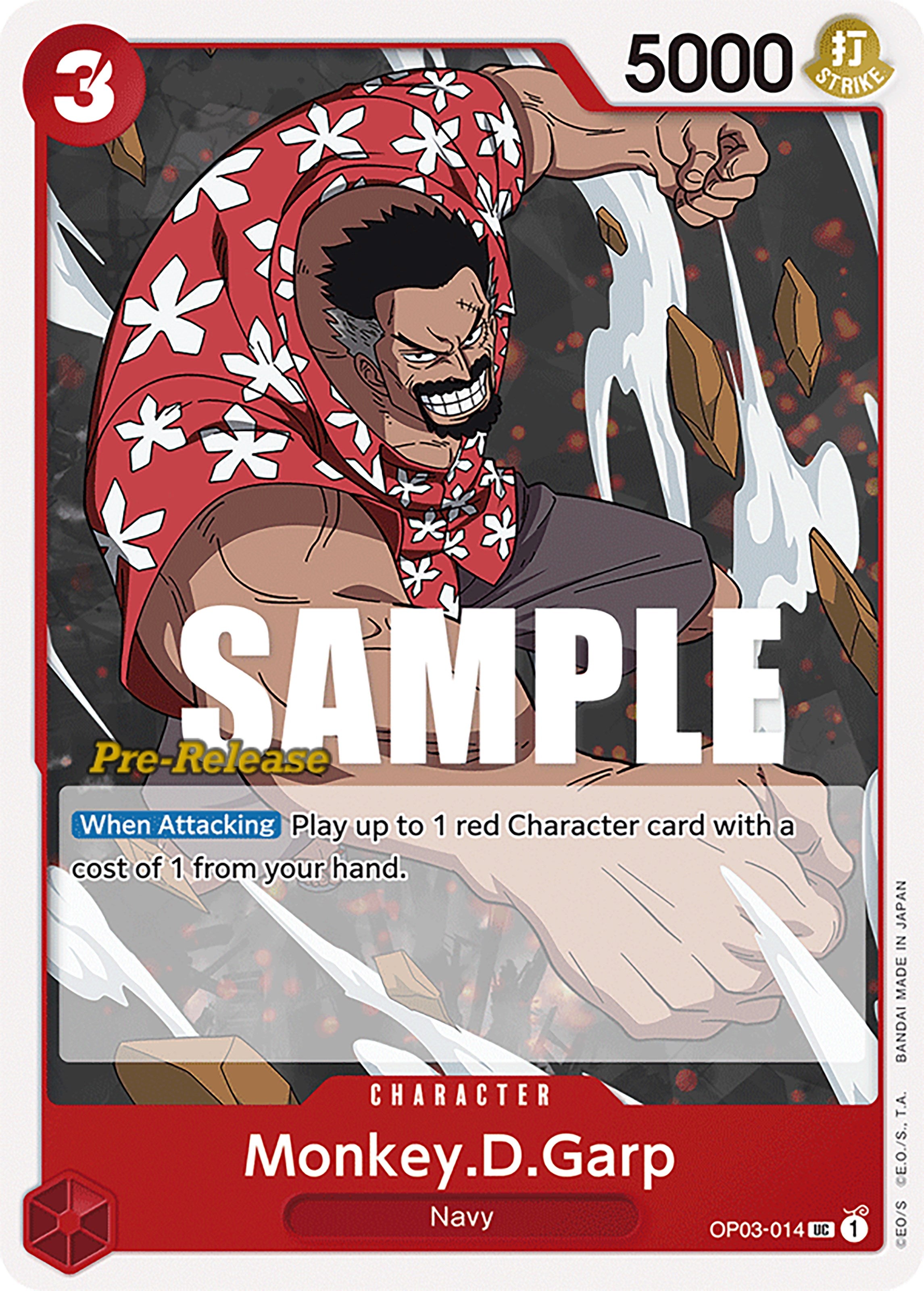 Monkey.D.Garp [Pillars of Strength Pre-Release Cards] | Black Swamp Games