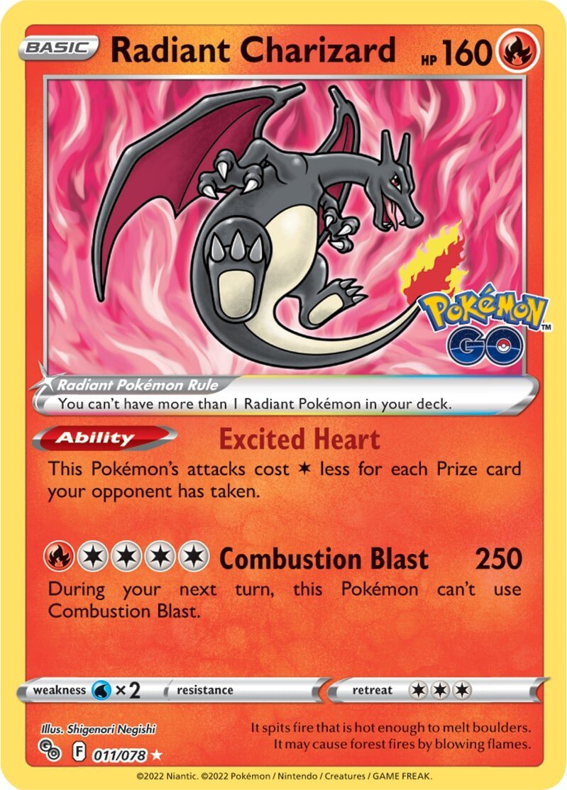 Radiant Charizard (011/078) [Pokémon GO] | Black Swamp Games