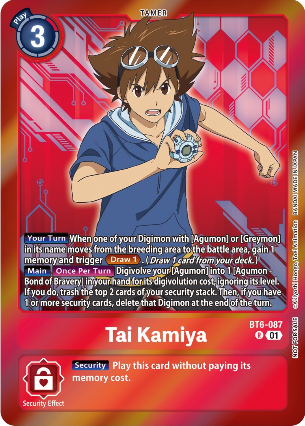 Tai Kamiya [BT6-087] (Event Pack 5) [Double Diamond Promos] | Black Swamp Games