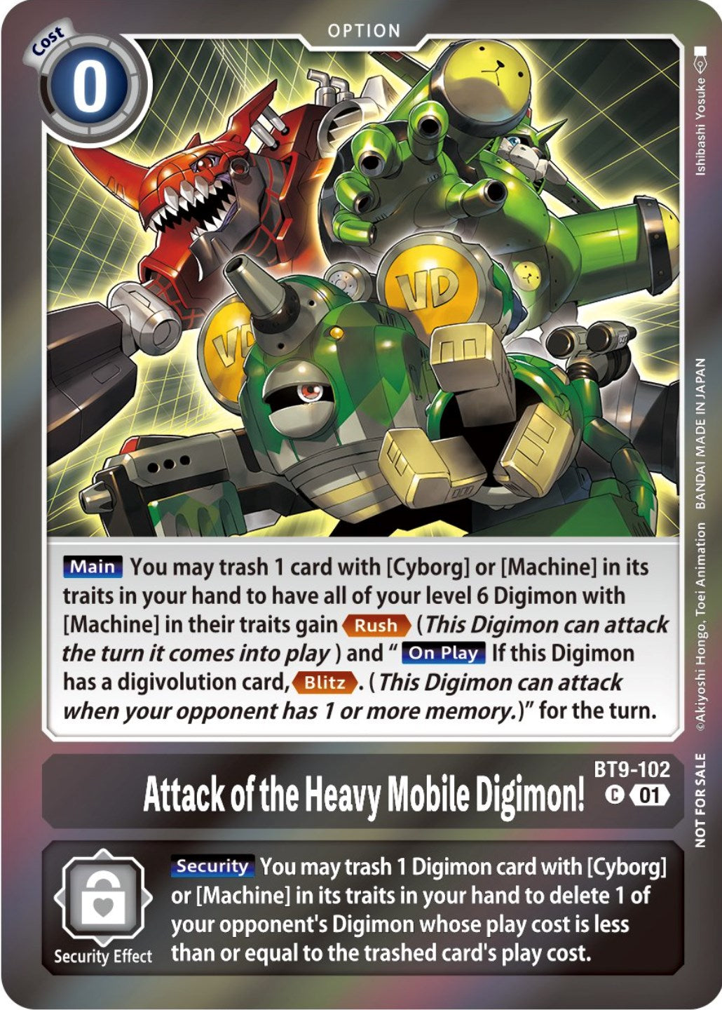 Attack of the Heavy Mobile Digimon! [BT9-102] (Event Pack 5) [X Record Promos] | Black Swamp Games
