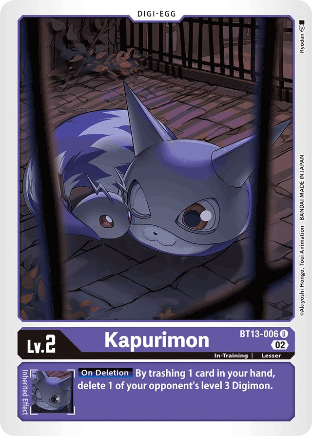 Kapurimon [BT13-006] [Versus Royal Knights Booster] | Black Swamp Games