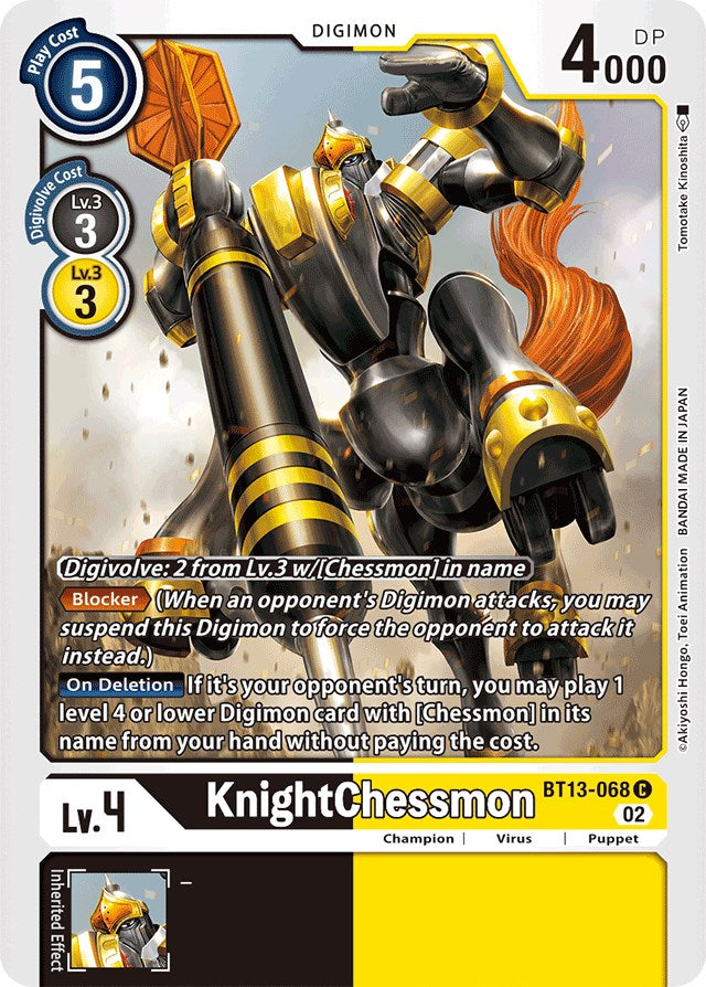 KnightChessmon [BT13-068] [Versus Royal Knights Booster] | Black Swamp Games