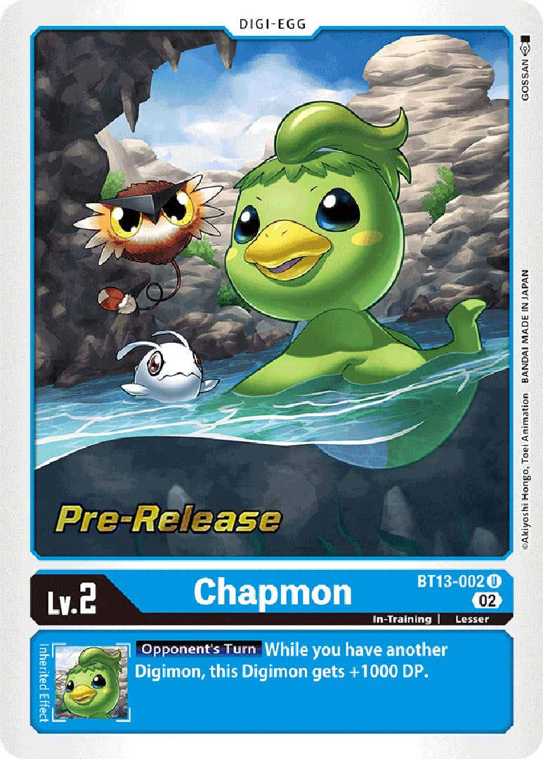 Chapmon [BT13-002] [Versus Royal Knight Booster Pre-Release Cards] | Black Swamp Games