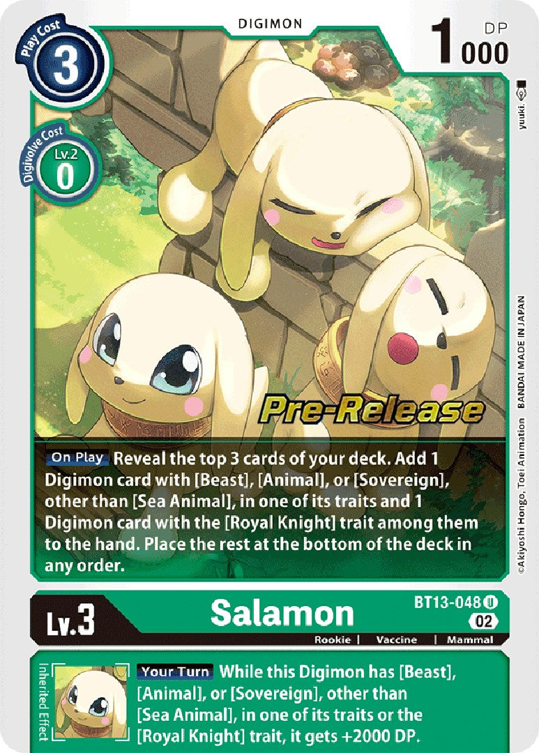 Salamon [BT13-048] [Versus Royal Knight Booster Pre-Release Cards] | Black Swamp Games