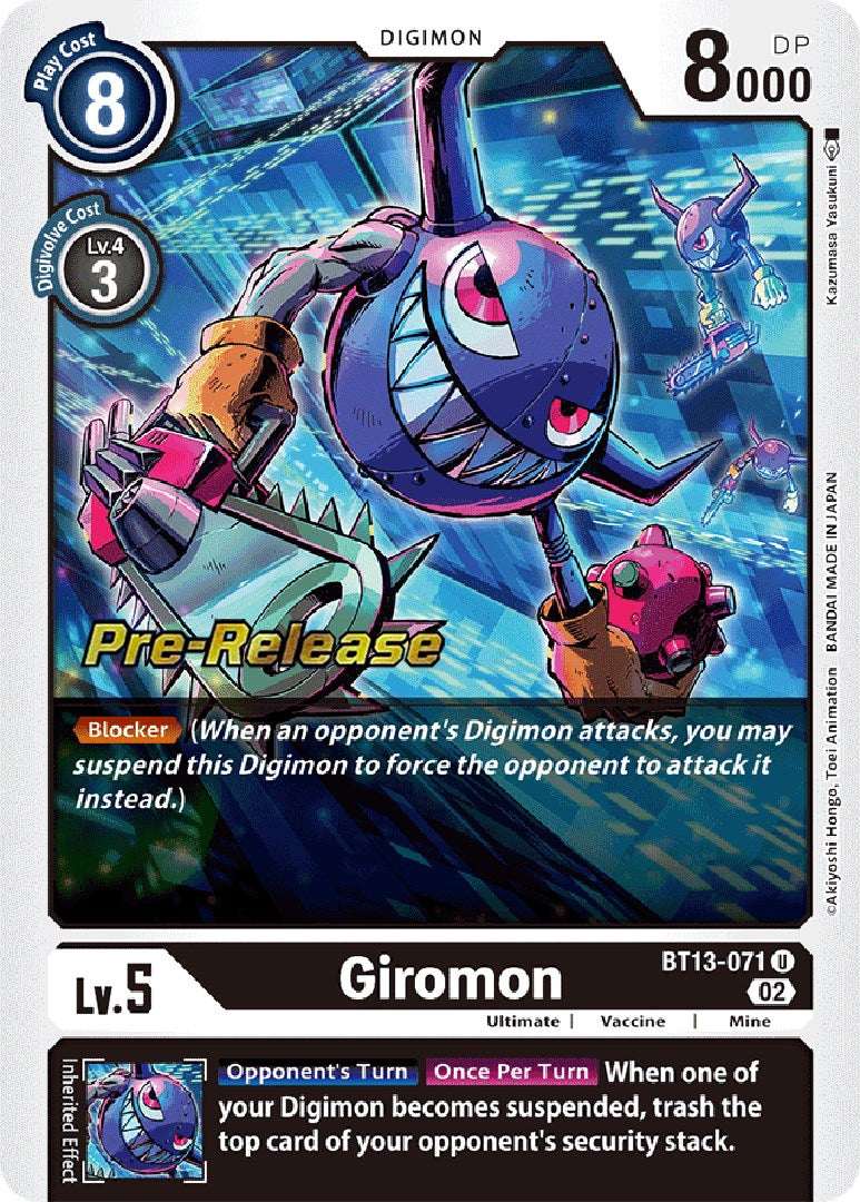 Giromon [BT13-071] [Versus Royal Knight Booster Pre-Release Cards] | Black Swamp Games