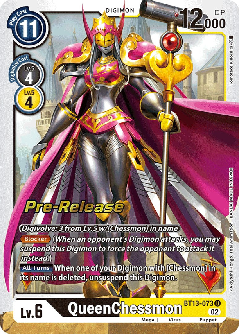 QueenChessmon [BT13-073] [Versus Royal Knight Booster Pre-Release Cards] | Black Swamp Games