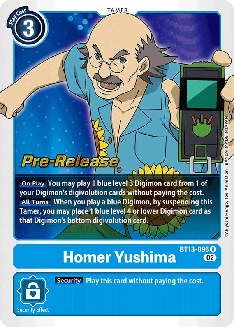 Homer Yushima [BT13-096] [Versus Royal Knight Booster Pre-Release Cards] | Black Swamp Games