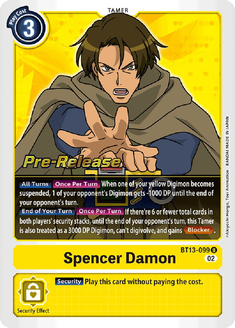 Spencer Damon [BT13-099] [Versus Royal Knight Booster Pre-Release Cards] | Black Swamp Games