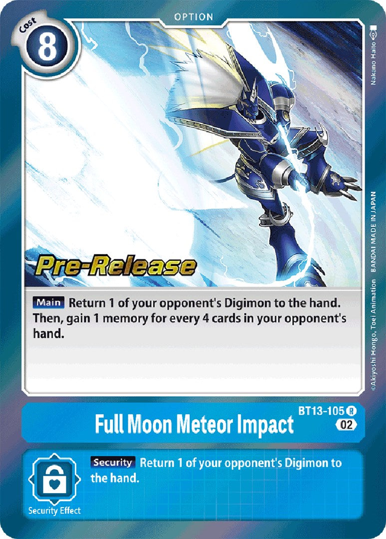 Full Moon Meteor Impact [BT13-105] [Versus Royal Knight Booster Pre-Release Cards] | Black Swamp Games