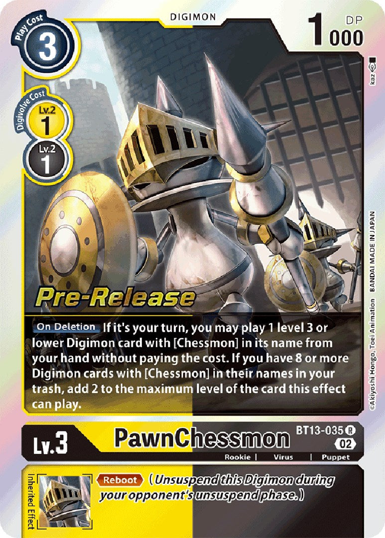 PawnChessmon [BT13-035] [Versus Royal Knight Booster Pre-Release Cards] | Black Swamp Games