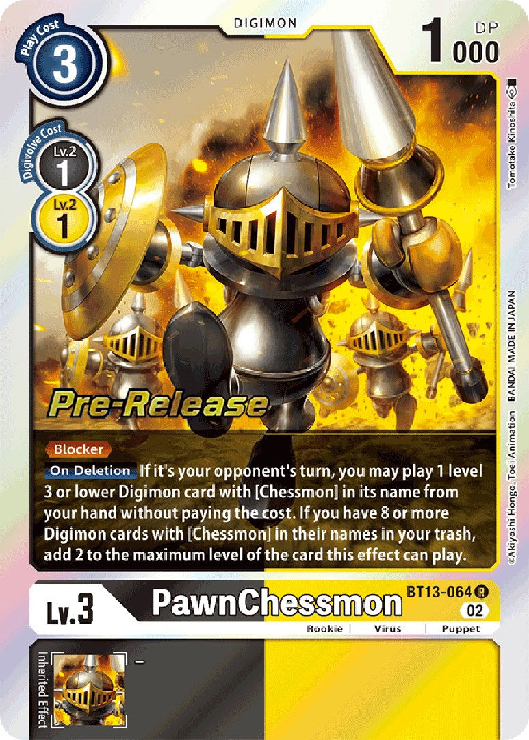 PawnChessmon [BT13-064] [Versus Royal Knight Booster Pre-Release Cards] | Black Swamp Games