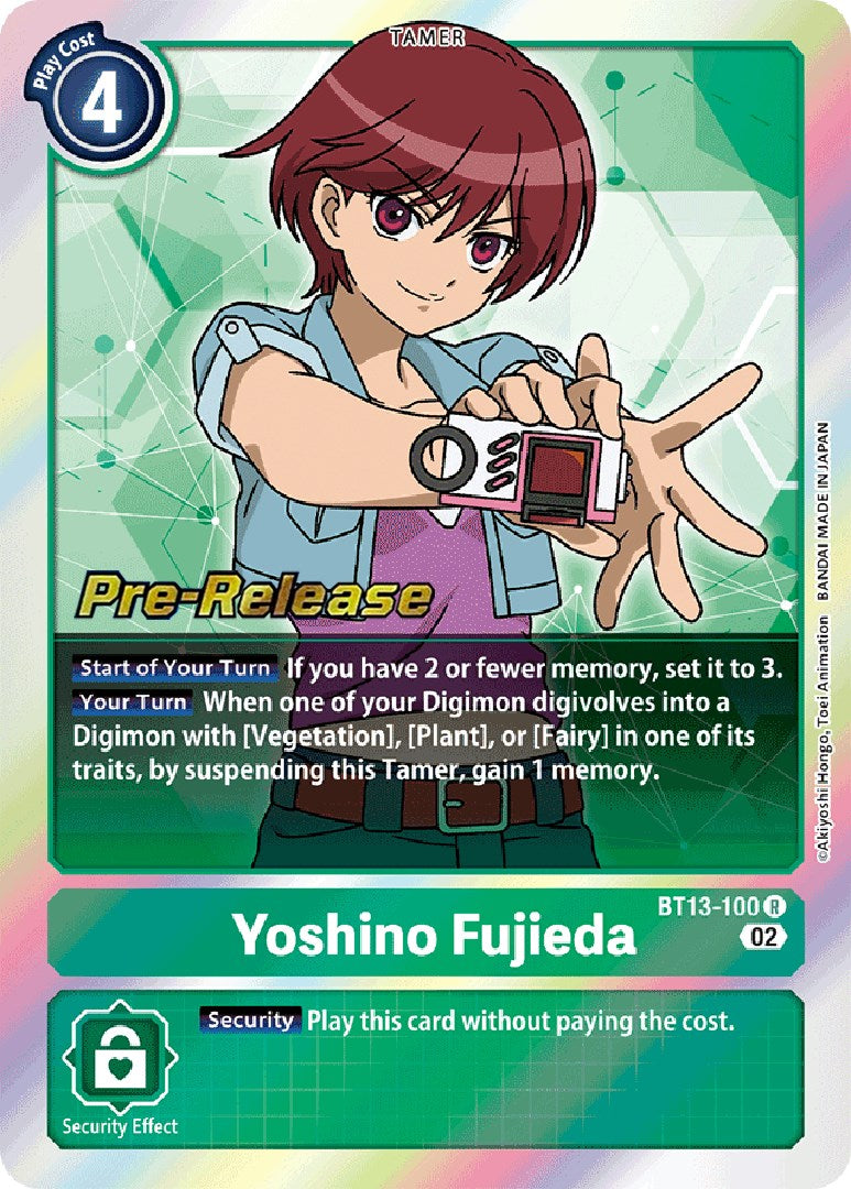 Yoshino Fujieda [BT13-100] [Versus Royal Knight Booster Pre-Release Cards] | Black Swamp Games