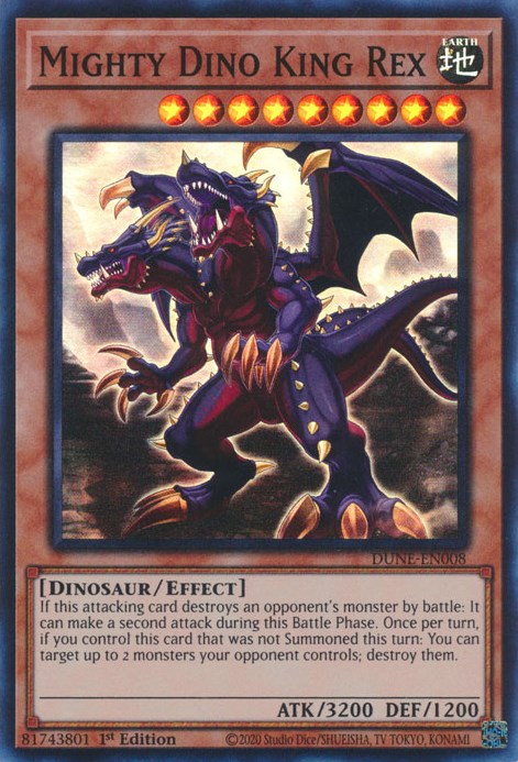 Mighty Dino King Rex [DUNE-EN008] Super Rare | Black Swamp Games